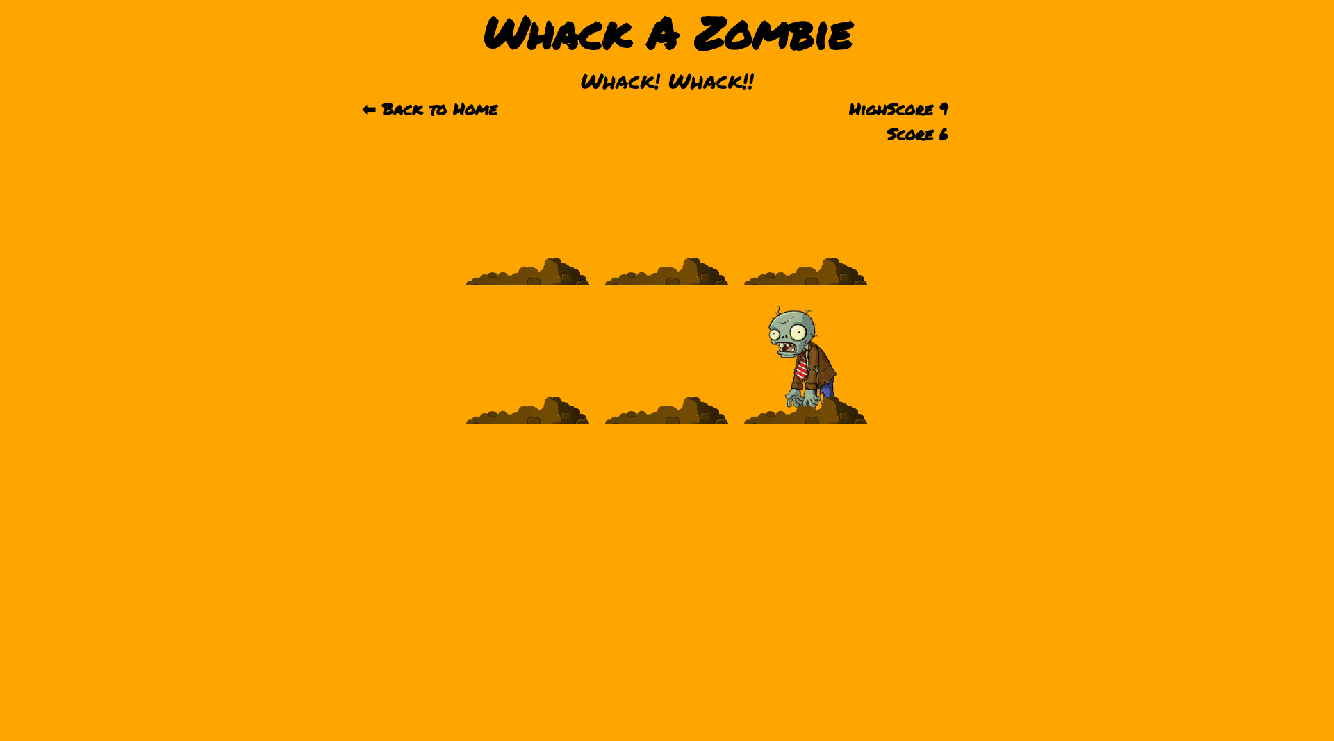 Thumbnail of Whack A Zombie.